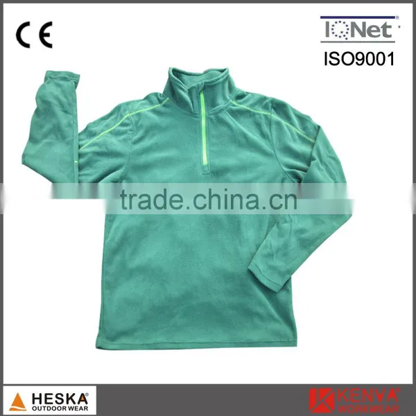 Custom Mens Outdoor Coat Blank Light Cheap Sweat Fleece Jacket photo-5