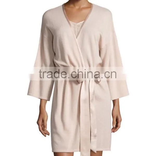 Short With Silk Women Sweater Robe Pure Cashmere Directly Sale photo-3