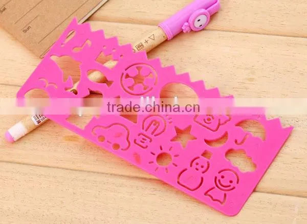Plastic DIY Stencil Drawing Template for Scrapbooking,Planner,diary,set of 4 PCS photo-3
