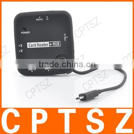 Manufacturers Wholesale Multi-function Mobile Phone OTG Card Reader Combo HUB 7in-1 Multi-function Hub photo-3