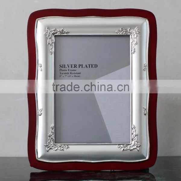High Quanlity Assorted Design Wooden Silver Plated Photo Frame Trophy KJJ-05 photo-6