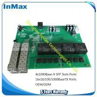 Full Gigabit 4F+16T Industrial Switch Board, Embedded Board, Supply ODM