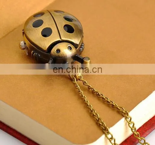 Fashion Reaver With Active Wings Design Pocket Watch Chains Necklaces Reaver Pendant Quartz Long Chain Watch photo-6