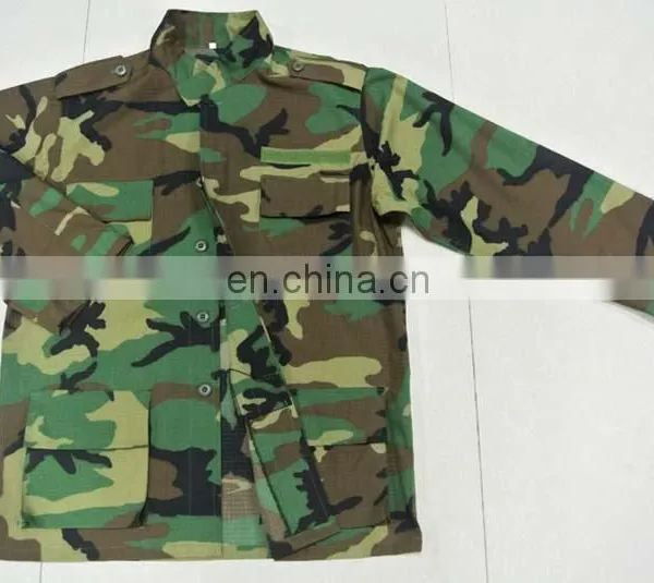 Factory Supply Woodland Bdu Jacket Camouflage Uniform photo-6