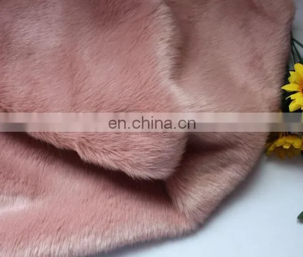 100% Polyester Made Fake Rabbit Fur Fabric