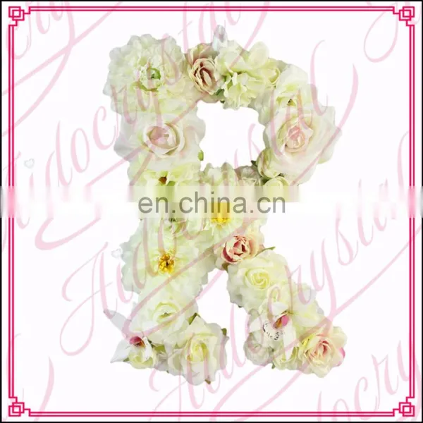 Aidocrystal Wedding Decorative Flower Alphabet Letters Wholesale Floral Letters