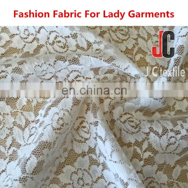AL8066 Shaoxing JC Polyester Spandex Lace Wholesale African French Lace Fabric photo-4