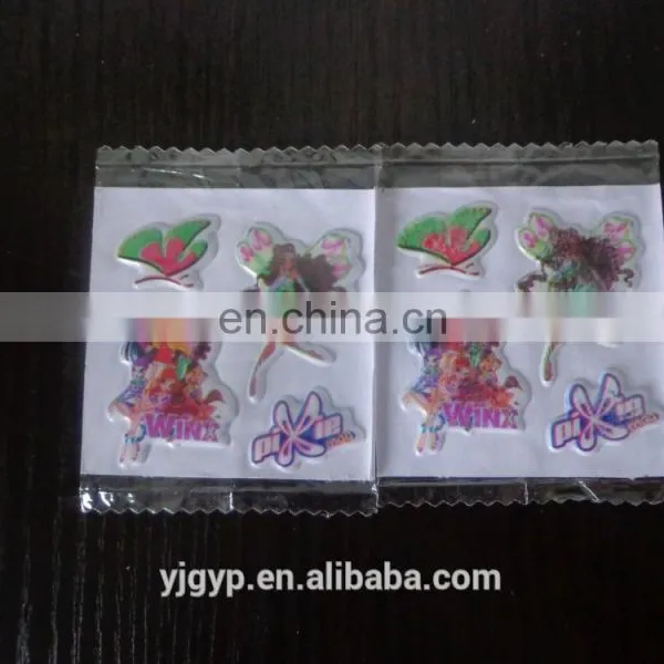 Fashion Design Promotional Colorful Lovely Cartoon Small Puffy Stickers photo-5