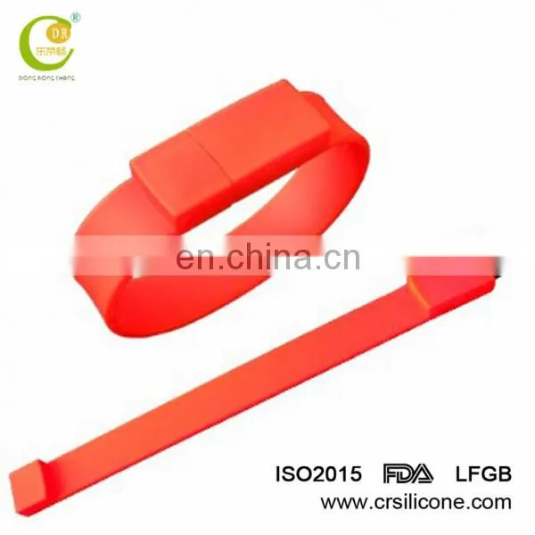 Silicon Wristband Usb Flash Drive,Emboss Logo Bracelet Usb Pendrive,Promotional Corporate Gift Bracelet Usb photo-2