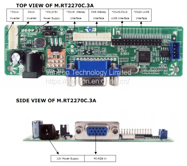 M.RT2270C.3A LCD Display Controller Board With VGA Input photo-2