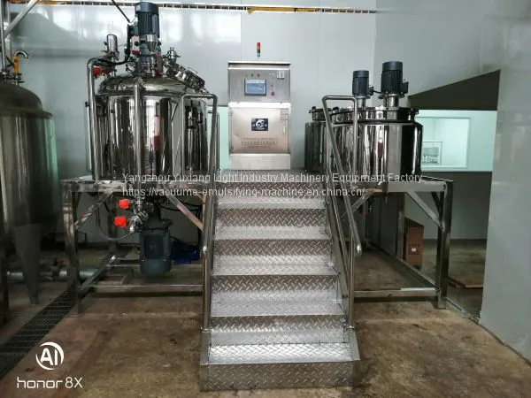 50L Cosmetic Cream Vacuum Homogenizing Emulsifier Mixing Machine