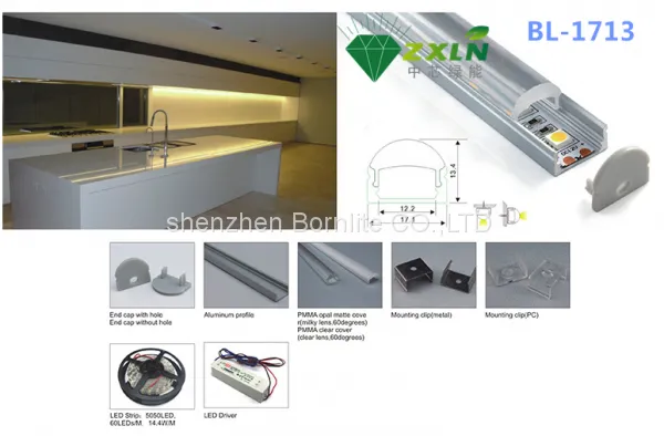 Design Solutions International Lighting 12 Volt Led Aluminum Profile for Led Strip Recessed Led Dome Light photo-2