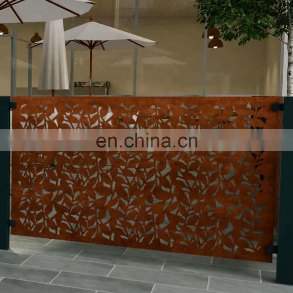 Laser Cut Corten Steel Fence Q235NH for Garden photo-3