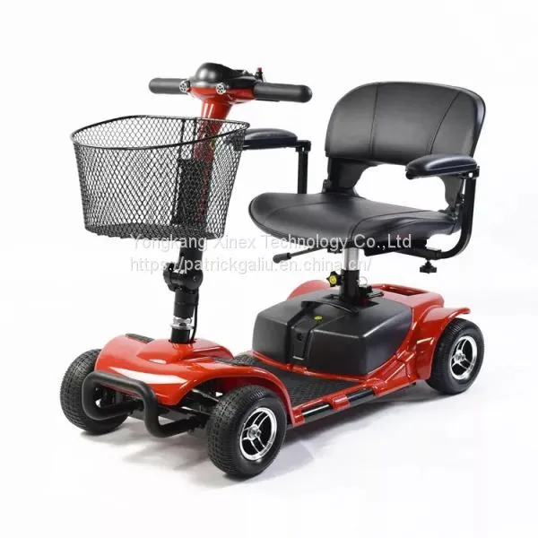 Classic 4 Wheel Electric Mobility Scooter for Seniors Battery Removable