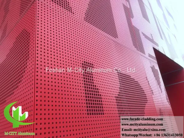 Perforating Metal Sheet Solid Aluminum Cladding Panels for Building Wall Decoration photo-3