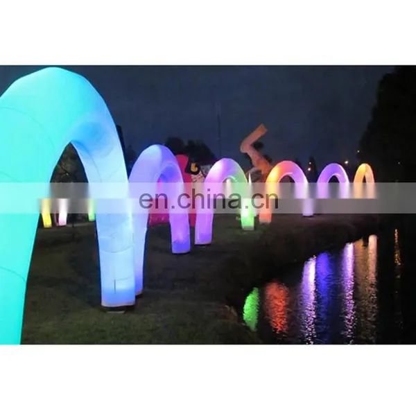 LED Lighting Cone Props Decorative White Glow Inflatable Tusk Tube for Wedding Party photo-6