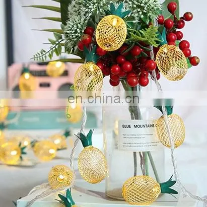 Led Metal Iron Pineapple Mesh Christmas String Lights Garden Bedroom Decoration Indoor Party Wedding Waterproof Fairy Light photo-6