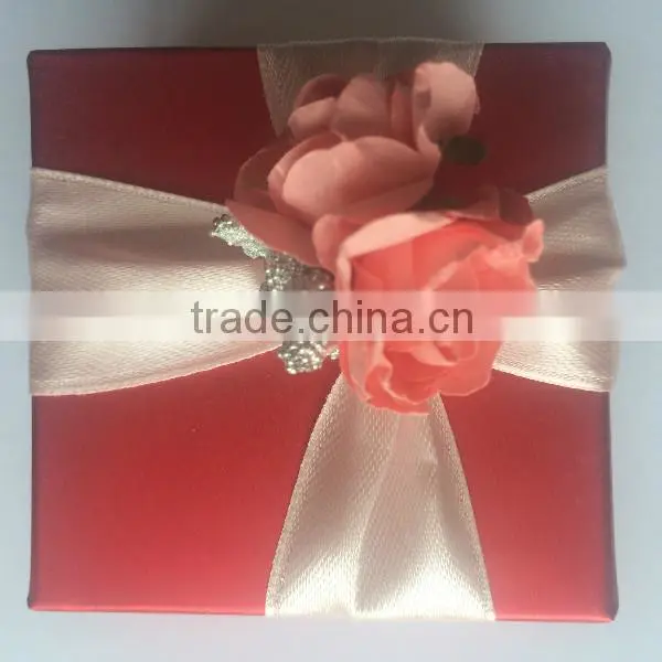 Paper Cardboard Square Ring Necklace Earring Jewelry Gift Boxes Display Case photo-3