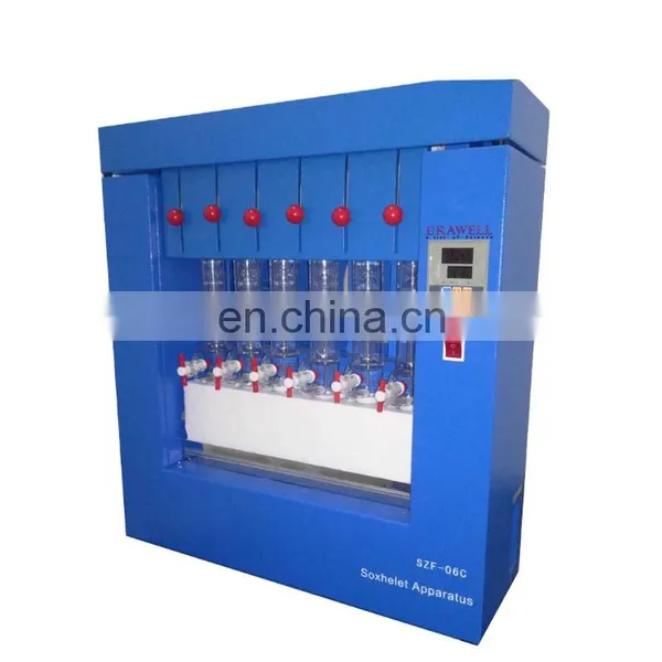 SZF-06A 6 Samples Auot Body Fat Analyser Soxhlet Extraccion Extraction Machine Soxhlet Extractor photo-2