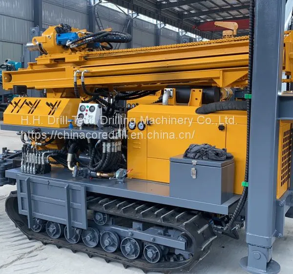 FYX180 Tracked Mobile Water Well Drill Rig Machine Driven by Diesel Engine With 180m Drilling Depth Pneumatic DTH and Mud Drill photo-2