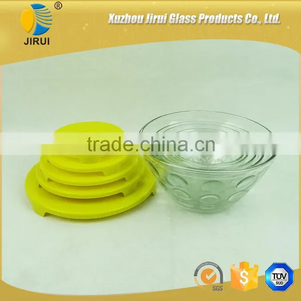Yellow Five-pieces Glass Bowls Set photo-2