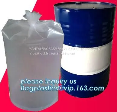Plastic Drum Liners on Roll, Elastic Band Plastic Drum Covers, Round Bottom Plastic Drum Liners, Round Bottom, Square Bottom Bags photo-3