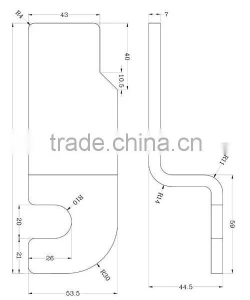 01512 Semi Trailer Door Latch Hook photo-5