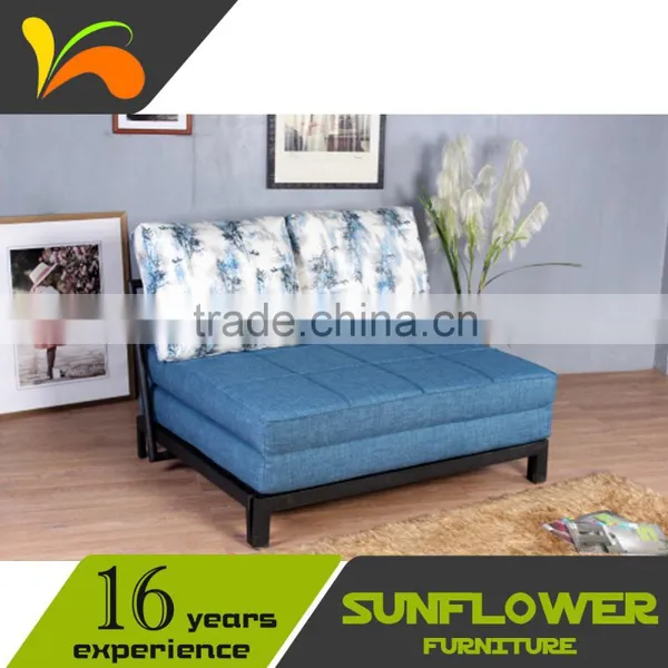 Leisure Fabric Metal Loveseats Sofa Bed photo-3