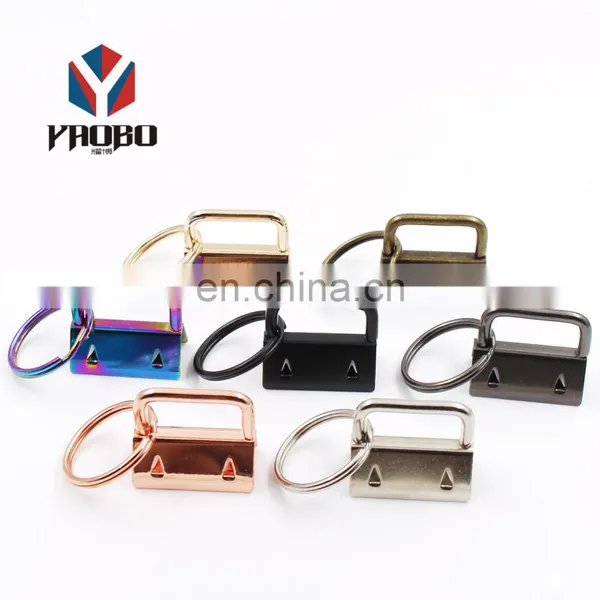 Well-designed Functional Metal Nickel Plated Key FOB Hardware Tail Clip photo-2