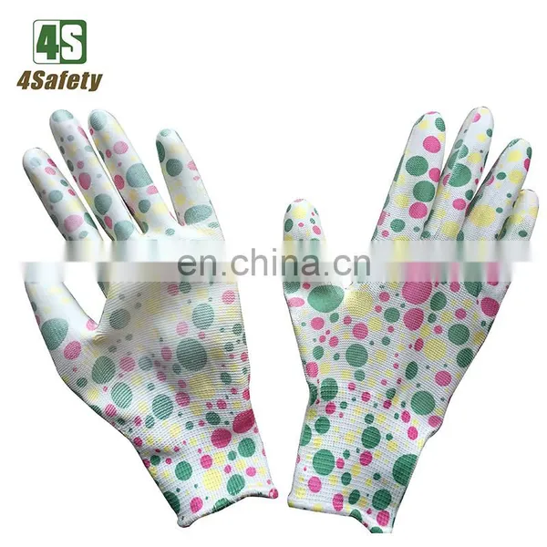 4SAFETY 13 Black Nylon PU Palm Coated Industry Safety Working Gloves photo-4