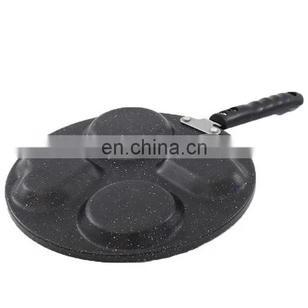 OEM Non-stick Cast Iron Cookware Divided Egg Frying Pan photo-4