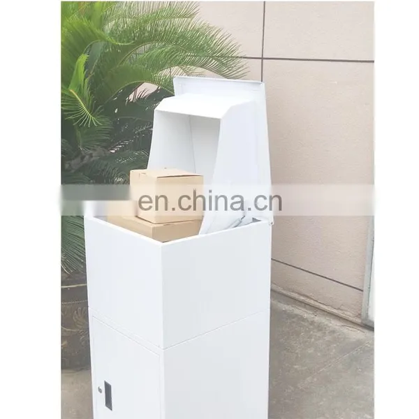 Black Outdoor Smart Parcel Delivery Box Outdoor Parcel Mail Box Parcel Drop Box photo-5