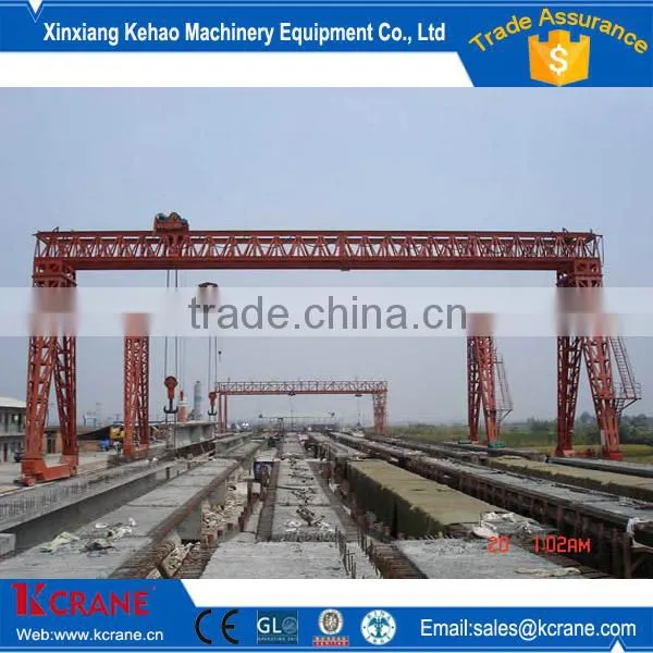 Rail Mounted Electric Wire Rope Hoist Single Girder Gantry Crane photo-2