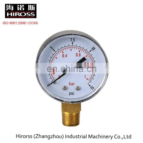 Low Pressure Gauge 50mm 0/15 PSI 0/1 Bar photo-2