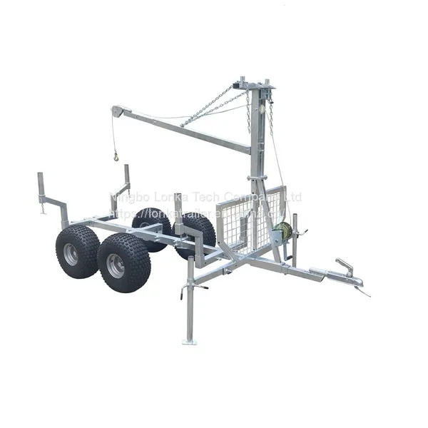 Timber Trailer With Crane With Box photo-2