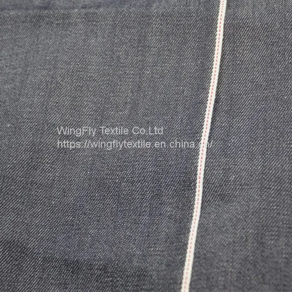11.46oz 98.4% Cotton 1.6% Spandex Slub Right Twill Denim Fabric Supplier W285625 photo-2