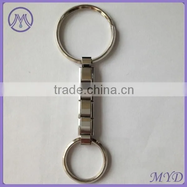 Letter R Rhinestone Metal Alphabet Key Ring From Factory Directly photo-5