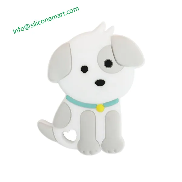 Food Grade Silicone Dog Teether Baby Teethers Puppy Teething Toys Bpa Free From Shenzhen Siliconemart Tech Co.,ltd. Supplier
