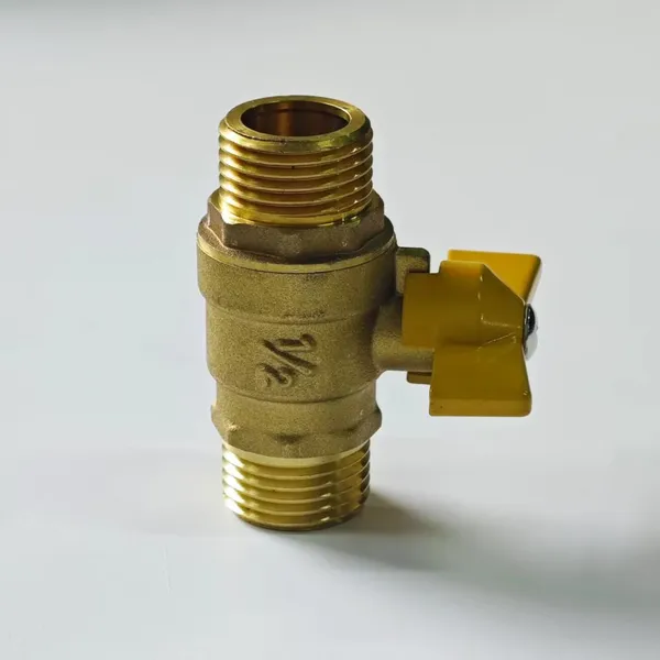 DN15 Double Outer Wire Copper Ball Valve, Gas Valve Switch,Keywords Water Heater Valve, Threaded Switch,Water Pipe Switch, photo-2