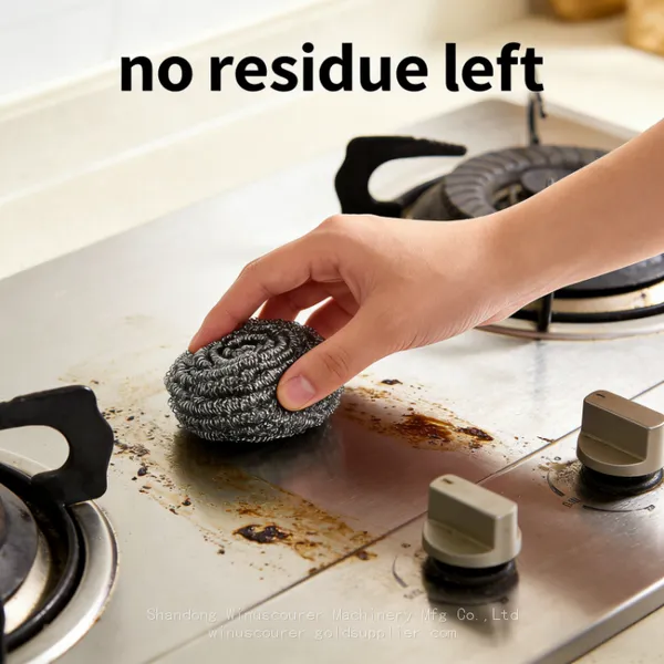 High Quality 6pcs Stainless Steel Scourer for Kitchen Clean photo-4