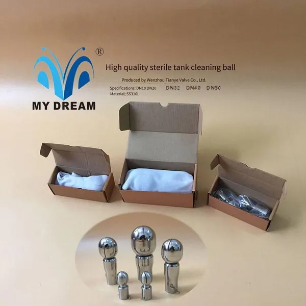 Factory Direct Sales of Stainless Steel Welded Cleaning Balls, Food-grade Tank Top Cleaners, 360-degree Rotary Tank Cleaners my Dream Field