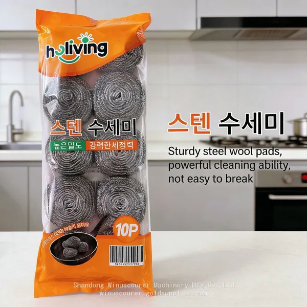10 pcs Pack Durable Metal Scour Ball Value Pack for Family Use