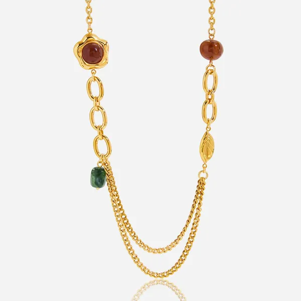 304 Stainless Steel Necklace With 18K Gold PVD Coating - 2-Year Color Retention Guarantee photo-4