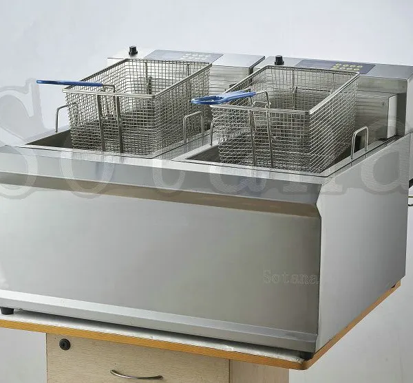 Double-cylinder Computerized Electric Frying Oven/pot