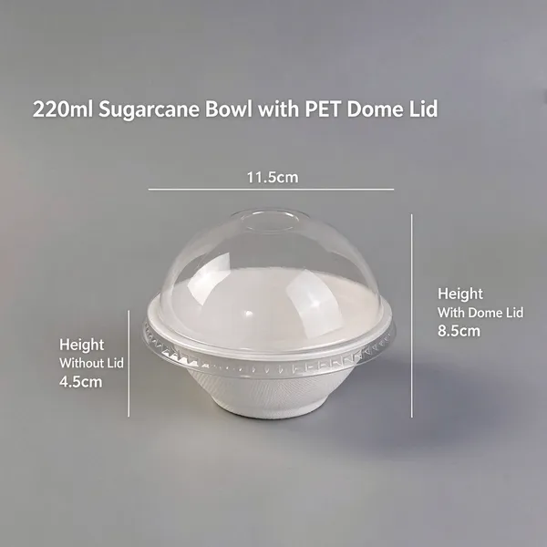 Mini Small Saucer for Dim Sum Appetizers, Biodegradable Pulp Molded Plate, Use at Parties & Catering Events photo-2