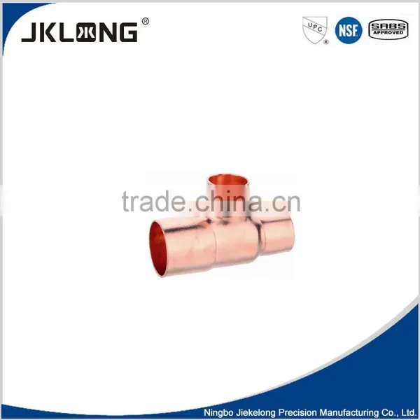 J9102 Forged Copper Reducing Tee Copper Pipe Fitting Supply
