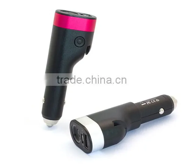 2016 Portable Multi-functional Safety Hammer Car Charger Torchlight Car Charger photo-4
