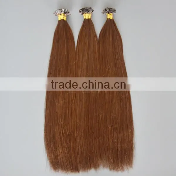 Remy U Nail Tip Hair Extensions Remy U Tip Keratin Human Hair Extension photo-4
