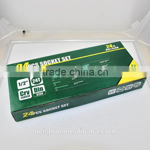 Popular in Thailand 24pcs Socket Set Metal Box 1/2" Screwdriver Socket Set Ratchet Bit Torx Hex Screw Driver photo-6