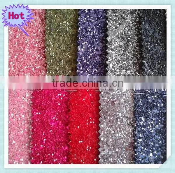 PU Glitter Leather Fabric,fashion Color Glitter Leather photo-3